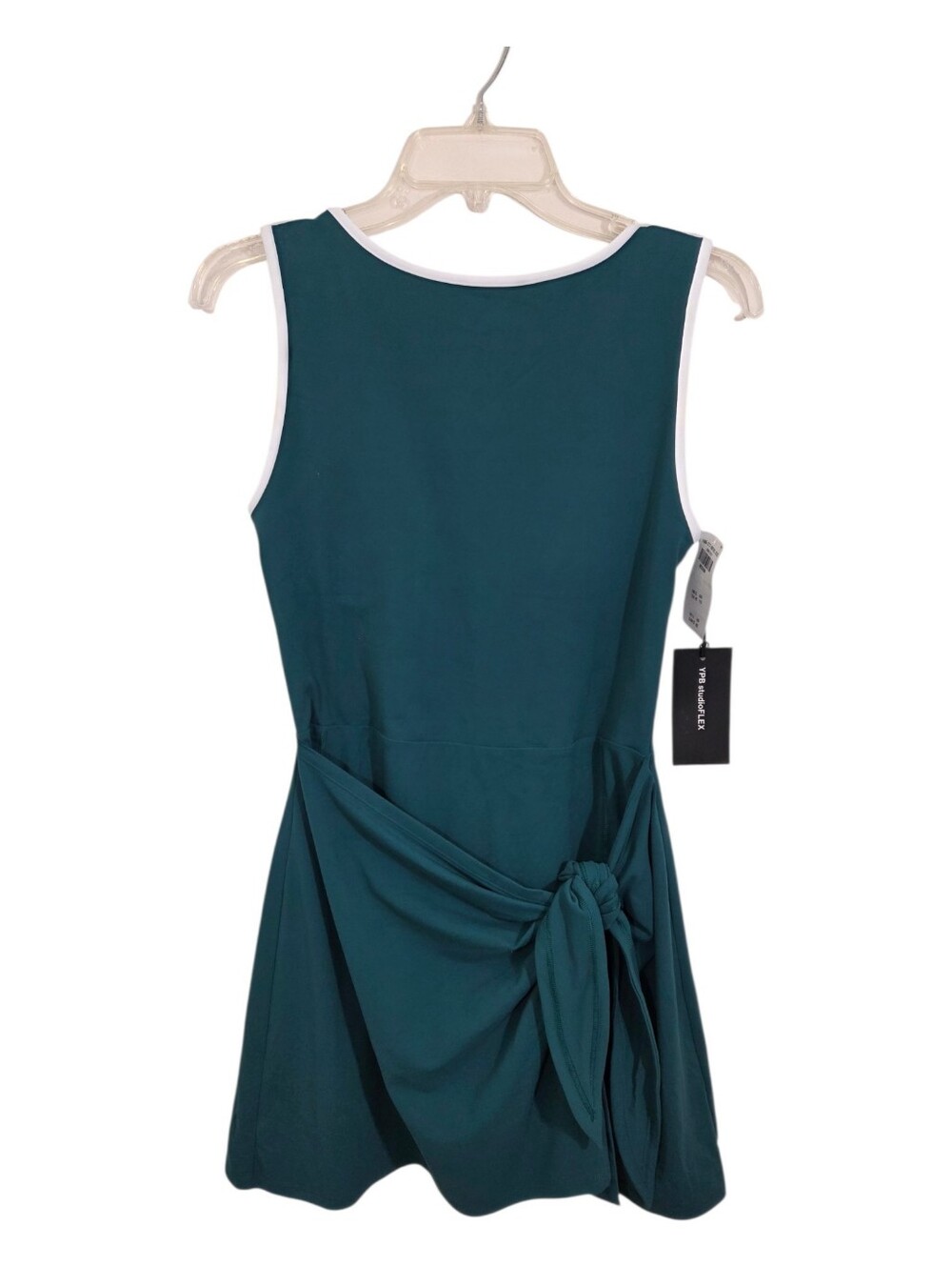 NWT Abercrombie YPB studioFLEX Tie Game Dress Athletic Green Medium